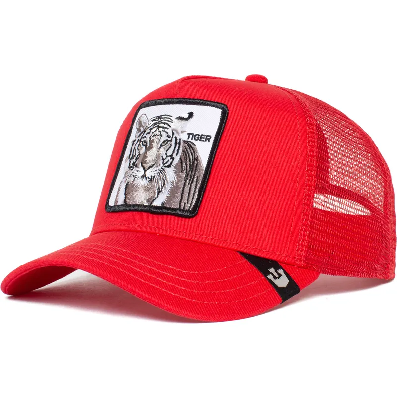 lippikset-kaareva-rekka-punainen-snapback-the-white-tiger-the-farm-goorin-bros
