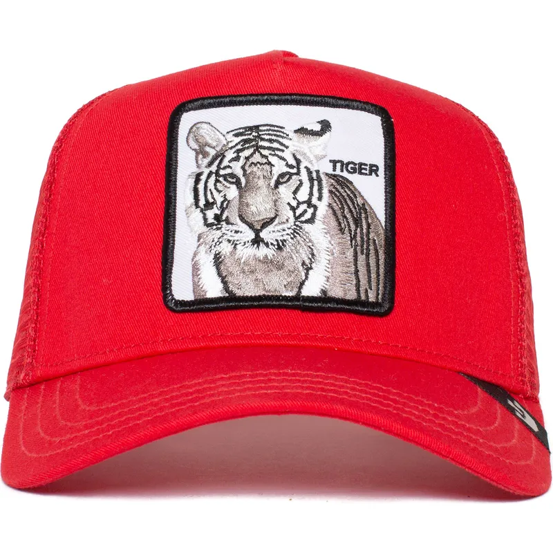 lippikset-kaareva-rekka-punainen-snapback-the-white-tiger-the-farm-goorin-bros