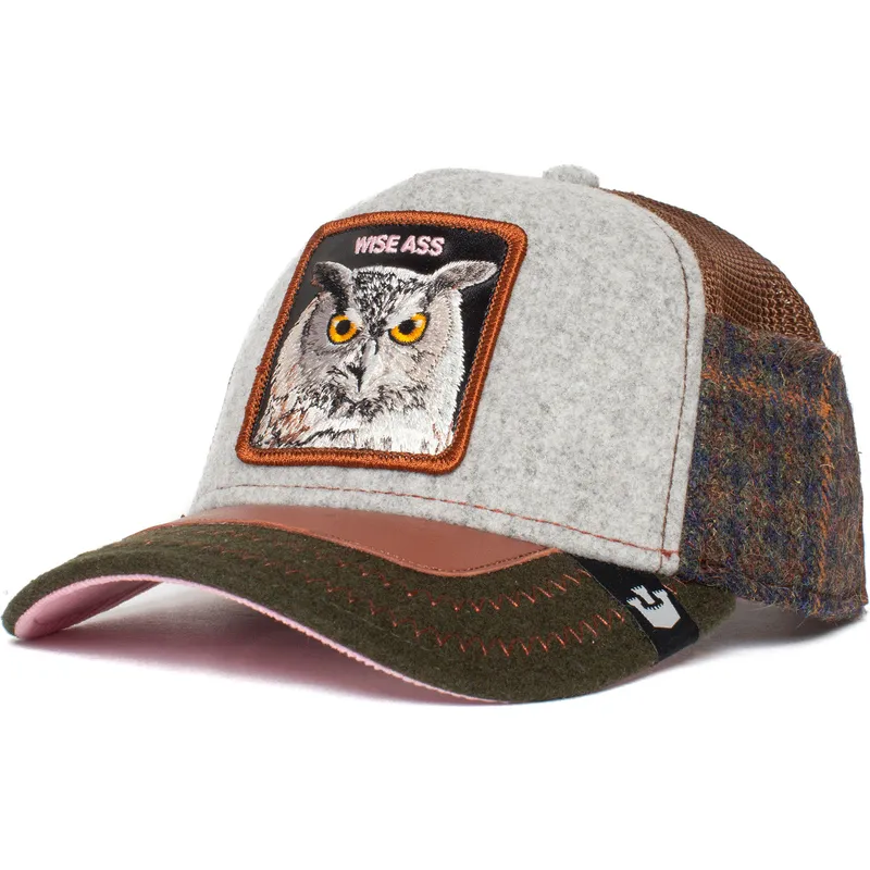 lippikset-kaareva-rekka-harmaa-snapback-cum-laude-ass-play-the-farm-goorin-bros