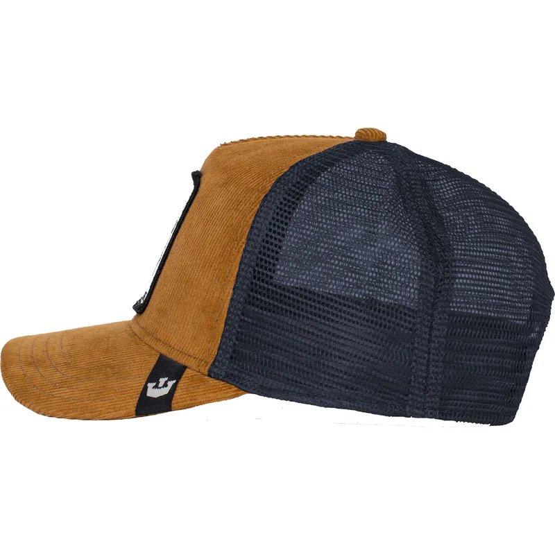 lippikset-kaareva-rekka-ruskea-snapback-panther-panthuroy-corduroy-the-farm-goorin-bros