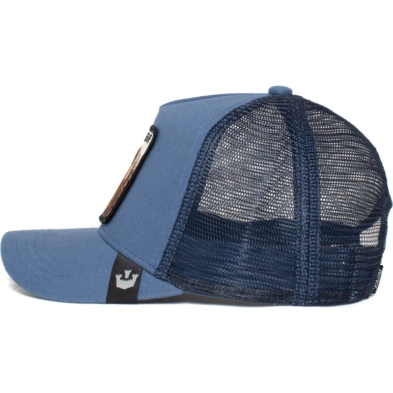 lippikset-rekka-sininen-snapback-big-bear-truckin-the-farm-goorin-bros lippikset-rekka-sininen-snapback-big-bear-truckin-the-farm-goorin-bros