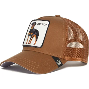 lippikset-kaareva-rekka-ruskea-snapback-the-baddest-boy-the-farm-goorin-bros