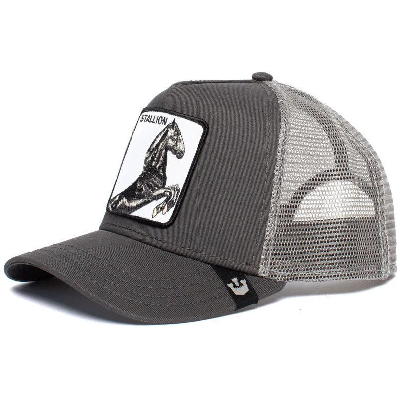 lippikset-kaareva-rekka-harmaa-snapback-stallion-the-farm-goorin-bros