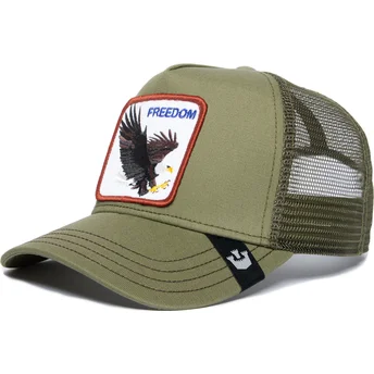 lippikset-kaareva-rekka-vihrea-snapback-freedom-the-farm-goorin-bros