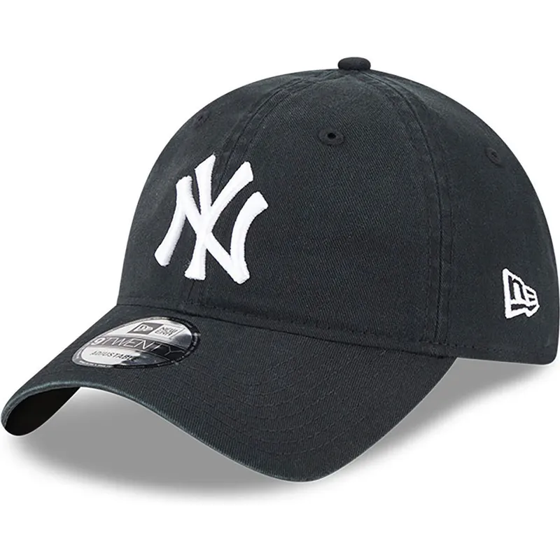 lippikset-kaareva-musta-saadettava-nauha-9twenty-league-essential-new-york-yankees-mlb-new-era