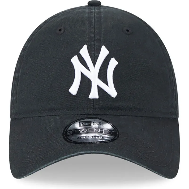 lippikset-kaareva-musta-saadettava-nauha-9twenty-league-essential-new-york-yankees-mlb-new-era