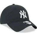 lippikset-kaareva-musta-saadettava-nauha-9twenty-league-essential-new-york-yankees-mlb-new-era