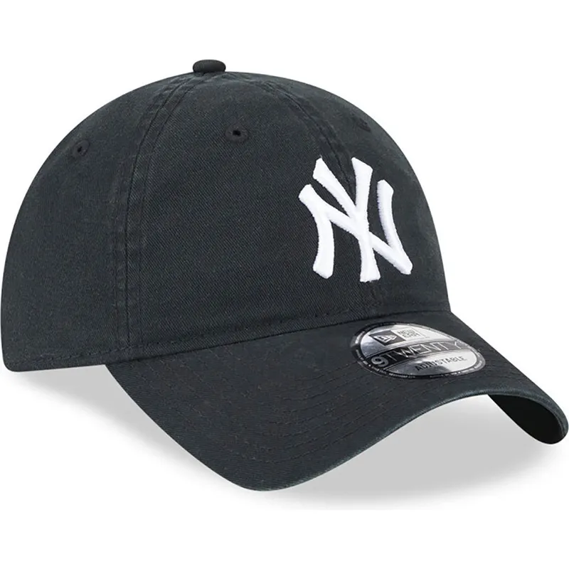 lippikset-kaareva-musta-saadettava-nauha-9twenty-league-essential-new-york-yankees-mlb-new-era