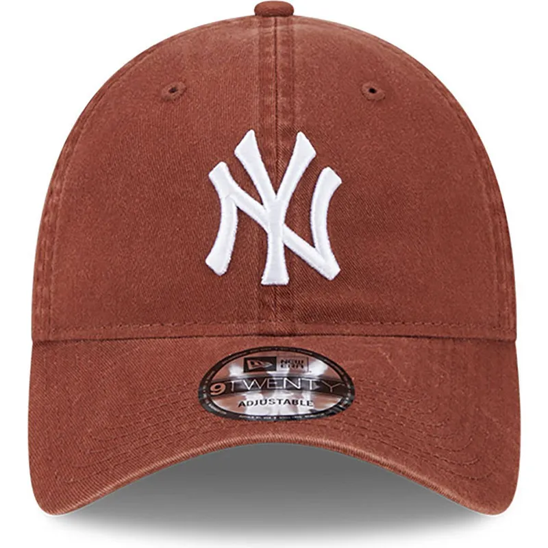 lippikset-kaareva-ruskea-saadettava-nauha-9twenty-league-essential-new-york-yankees-mlb-new-era