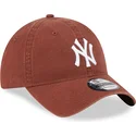 lippikset-kaareva-ruskea-saadettava-nauha-9twenty-league-essential-new-york-yankees-mlb-new-era