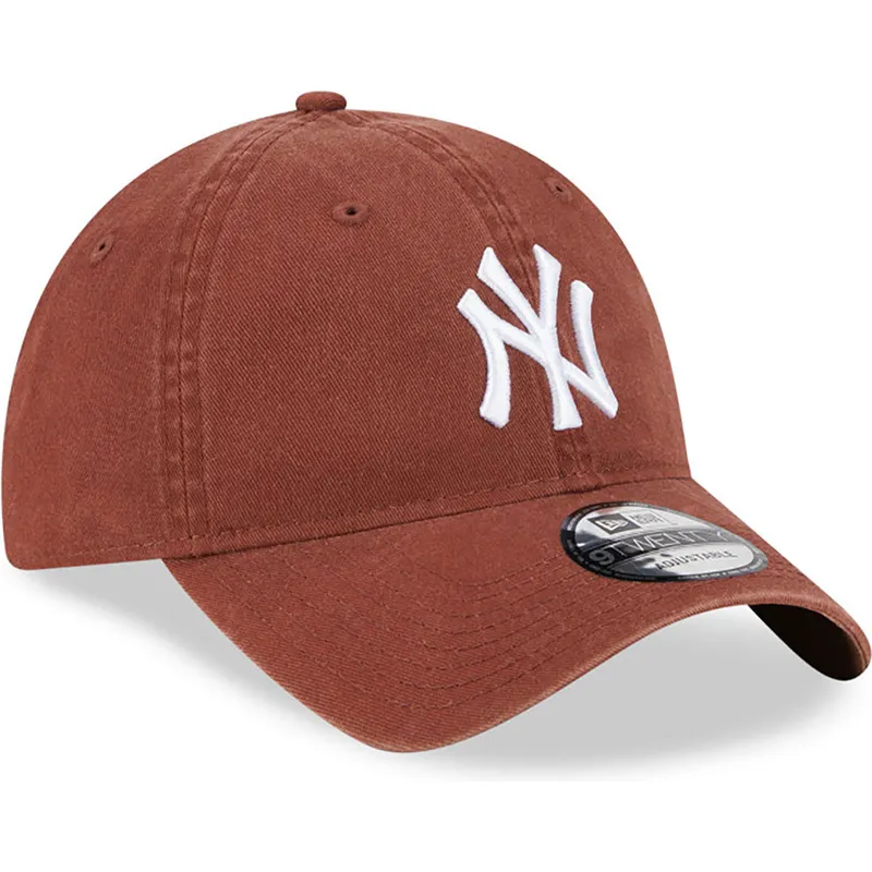 cap-kaareva-brown-adjustable-strap-9twenty-league-essential-new-york-yankees-mlb-new-era cap-kaareva-brown-adjustable-strap-9twenty-league-essential-new-york-yankees-mlb-new-era
