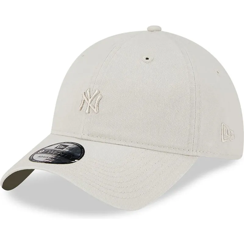 lippikset-kaareva-beige-saadettava-nauha-9twenty-mini-new-york-yankees-mlb-new-era