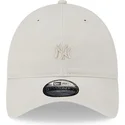 lippikset-kaareva-beige-saadettava-nauha-9twenty-mini-new-york-yankees-mlb-new-era
