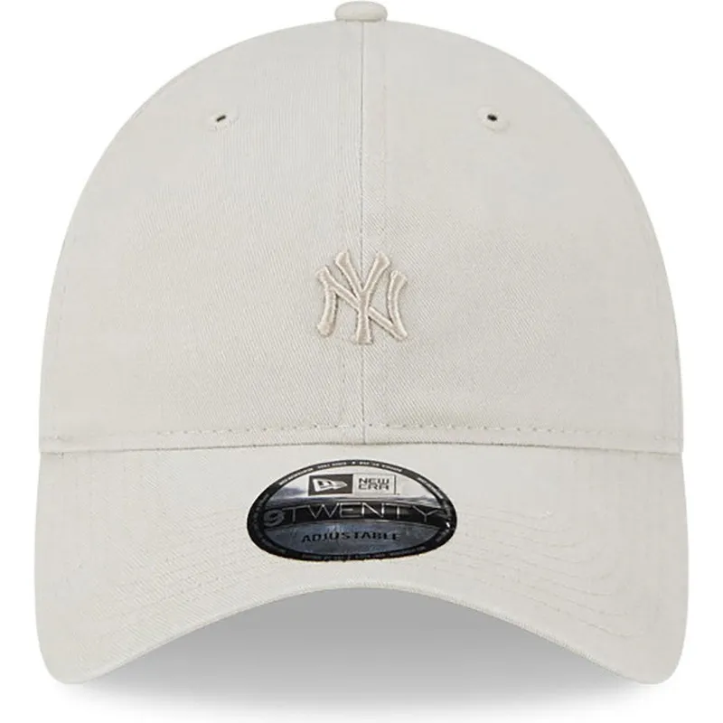 lippikset-kaareva-beige-saadettava-nauha-9twenty-mini-new-york-yankees-mlb-new-era