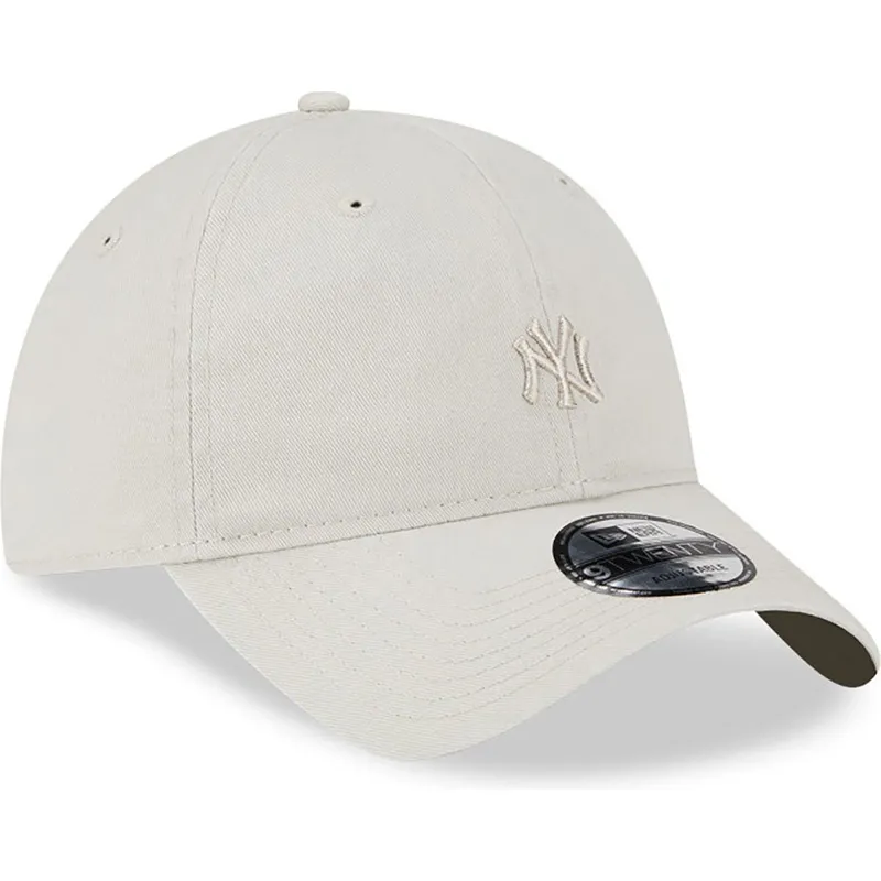 lippikset-kaareva-beige-saadettava-nauha-9twenty-mini-new-york-yankees-mlb-new-era