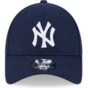 lippikset-kaareva-laivastonsininen-saadettava-nauha-9forty-essential-melton-wool-new-york-yankees-mlb-new-era