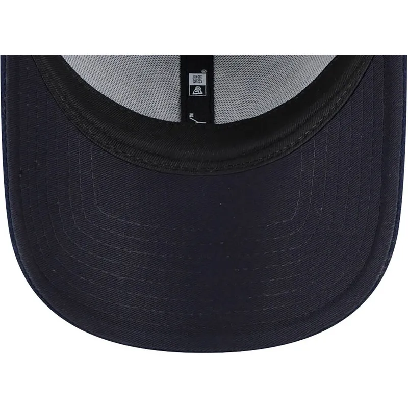 lippikset-kaareva-laivastonsininen-saadettava-nauha-9forty-essential-melton-wool-new-york-yankees-mlb-new-era