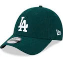 lippikset-kaareva-vihrea-saadettava-nauha-9forty-essential-melton-wool-los-angeles-dodgers-mlb-new-era