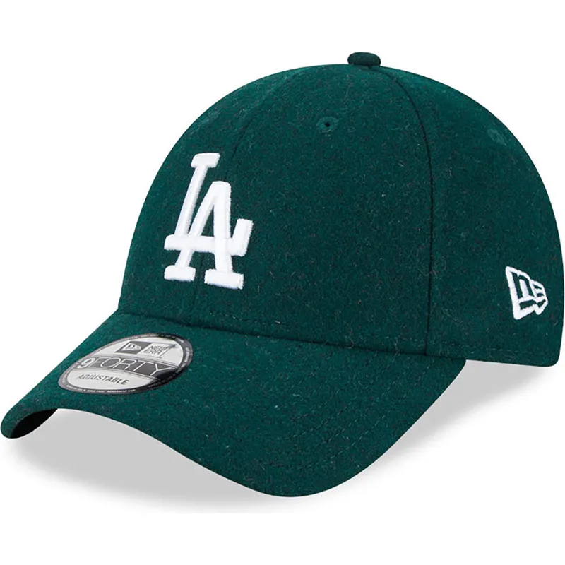 lippikset-kaareva-vihrea-saadettava-nauha-9forty-essential-melton-wool-los-angeles-dodgers-mlb-new-era