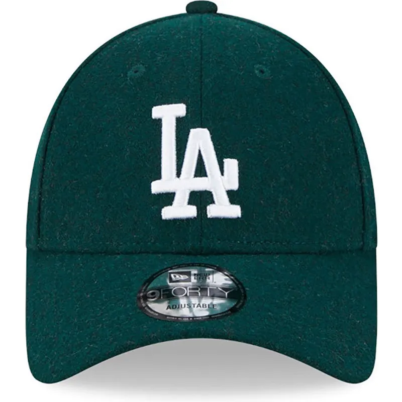 lippikset-kaareva-vihrea-saadettava-nauha-9forty-essential-melton-wool-los-angeles-dodgers-mlb-new-era