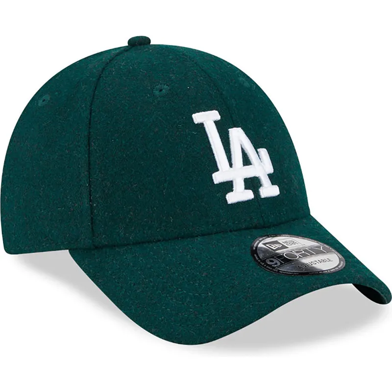 lippikset-kaareva-vihrea-saadettava-nauha-9forty-essential-melton-wool-los-angeles-dodgers-mlb-new-era