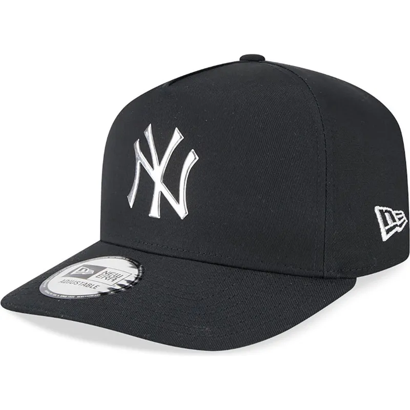 lippikset-kaareva-musta-snapback-a-frame-foil-pack-new-york-yankees-mlb-new-era