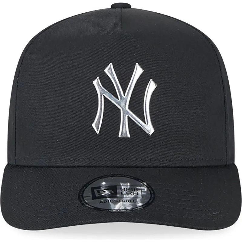lippikset-kaareva-musta-snapback-a-frame-foil-pack-new-york-yankees-mlb-new-era