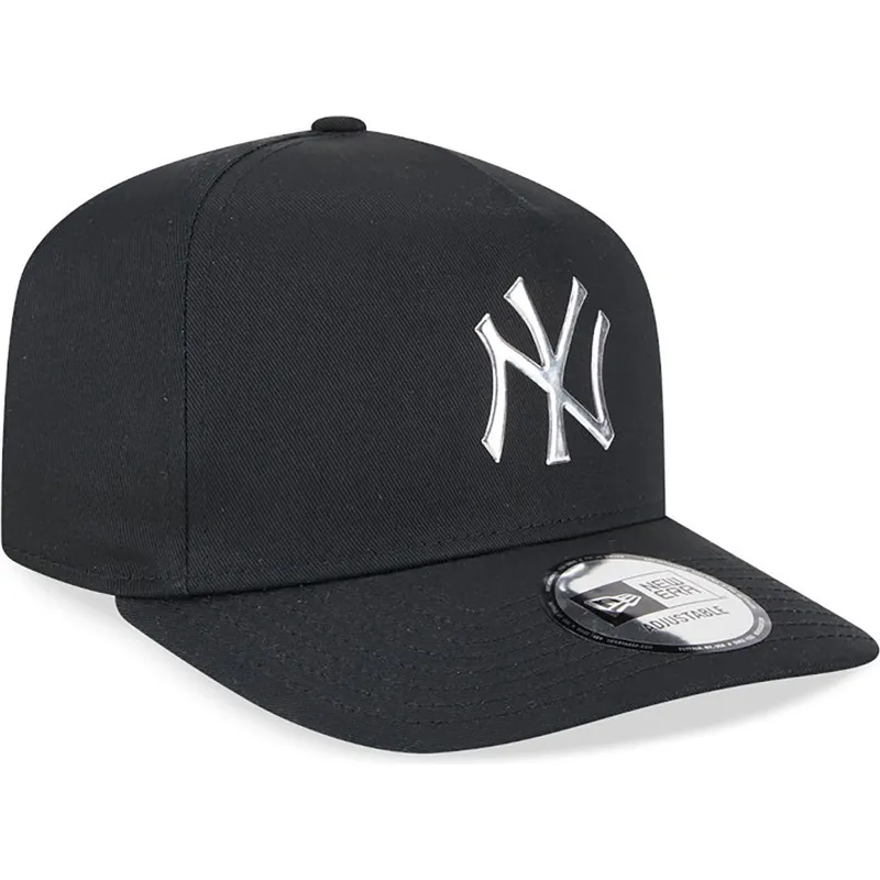 lippikset-kaareva-musta-snapback-a-frame-foil-pack-new-york-yankees-mlb-new-era