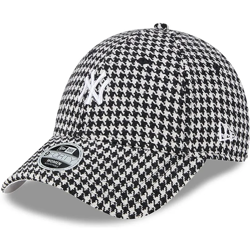 lippikset-kaareva-musta-saadettava-nauha-9forty-houndstooth-new-york-yankees-mlb-new-era lippikset-kaareva-musta-saadettava-nauha-9forty-houndstooth-new-york-yankees-mlb-new-era