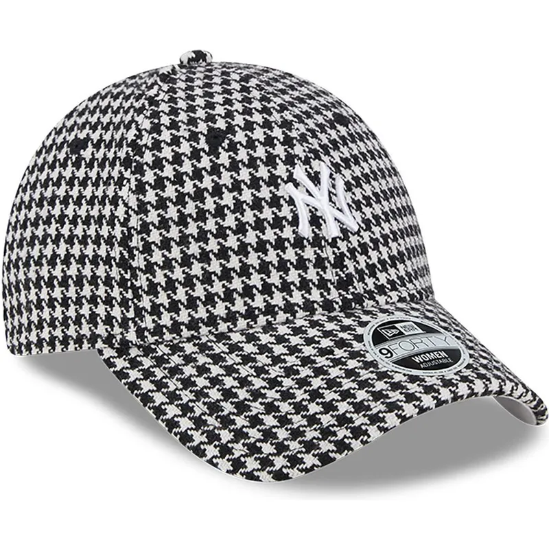 lippikset-kaareva-musta-saadettava-nauha-9forty-houndstooth-new-york-yankees-mlb-new-era lippikset-kaareva-musta-saadettava-nauha-9forty-houndstooth-new-york-yankees-mlb-new-era