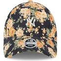 lippikset-kaareva-laivastonsininen-saadettava-nauha-9forty-floral-cord-new-york-yankees-mlb-new-era