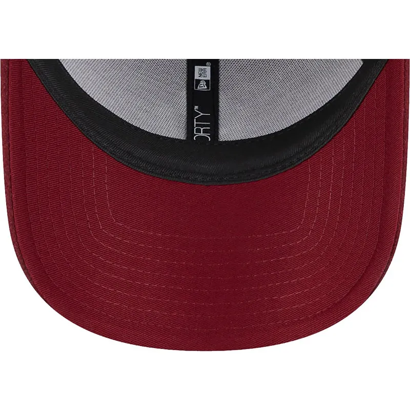 lippikset-kaareva-punainen-saadettava-nauha-9forty-essential-melton-wool-new-york-yankees-mlb-new-era