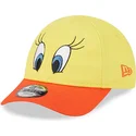 lippikset-kaareva-keltainen-saadettava-nauha-lapsille-9forty-piolin-looney-tunes-new-era