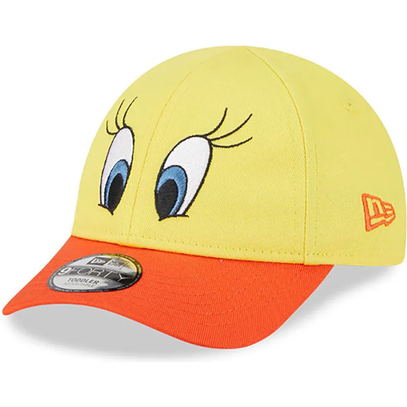 lippikset-kaareva-keltainen-saadettava-nauha-lapsille-9forty-piolin-looney-tunes-new-era