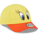 lippikset-kaareva-keltainen-saadettava-nauha-lapsille-9forty-piolin-looney-tunes-new-era