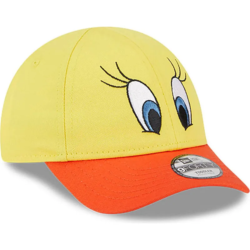 lippikset-kaareva-keltainen-saadettava-nauha-lapsille-9forty-piolin-looney-tunes-new-era