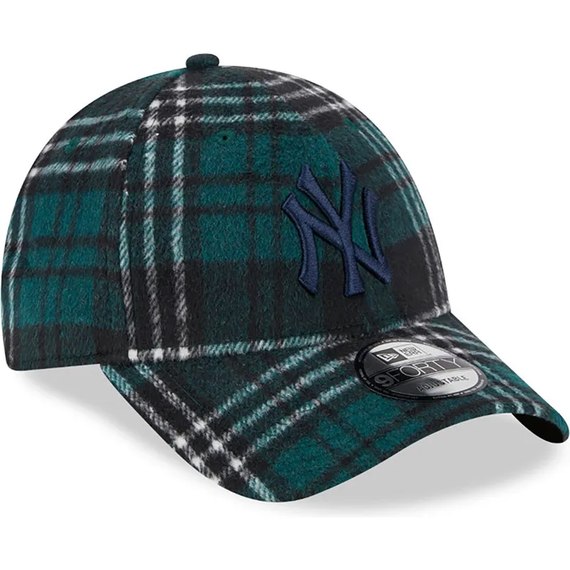 lippikset-kaareva-vihrea-saadettava-nauha-9forty-check-new-york-yankees-mlb-new-era lippikset-kaareva-vihrea-saadettava-nauha-9forty-check-new-york-yankees-mlb-new-era