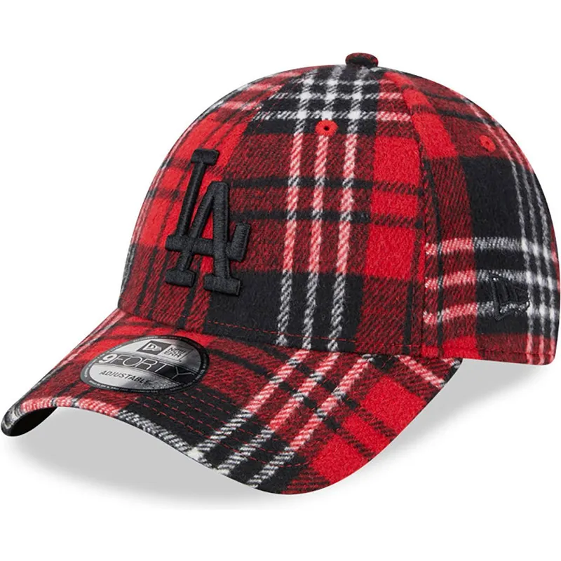 lippikset-kaareva-punainen-saadettava-nauha-9forty-check-los-angeles-dodgers-mlb-new-era lippikset-kaareva-punainen-saadettava-nauha-9forty-check-los-angeles-dodgers-mlb-new-era