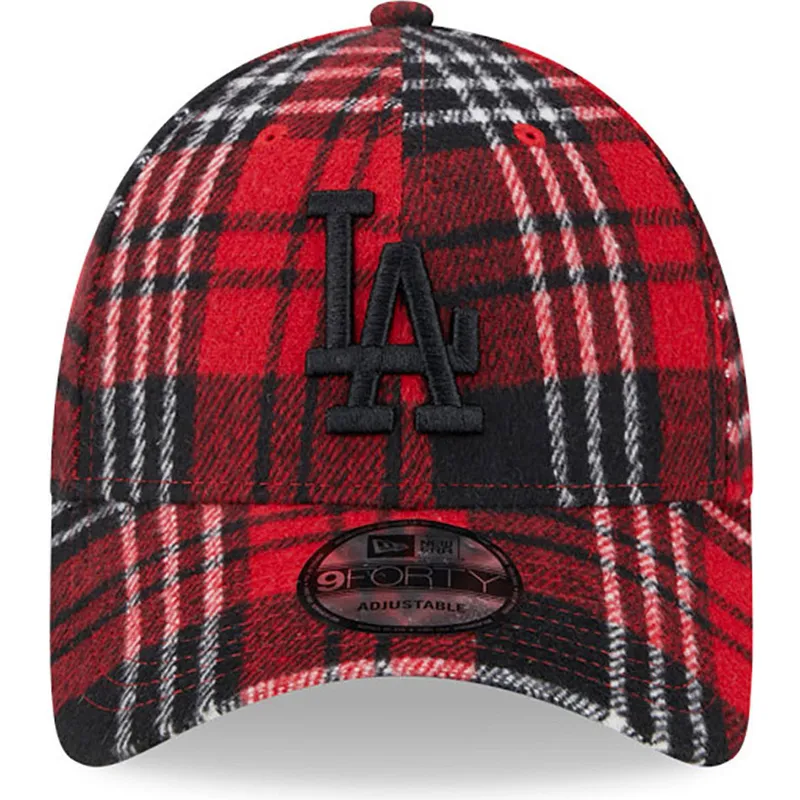 lippikset-kaareva-punainen-saadettava-nauha-9forty-check-los-angeles-dodgers-mlb-new-era lippikset-kaareva-punainen-saadettava-nauha-9forty-check-los-angeles-dodgers-mlb-new-era