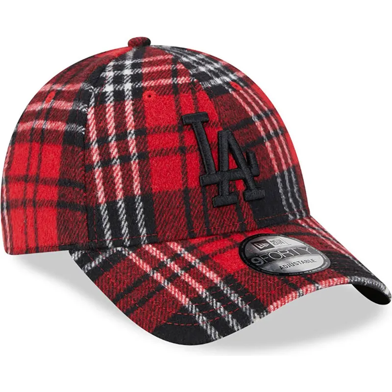 lippikset-kaareva-punainen-saadettava-nauha-9forty-check-los-angeles-dodgers-mlb-new-era lippikset-kaareva-punainen-saadettava-nauha-9forty-check-los-angeles-dodgers-mlb-new-era