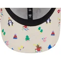 lippikset-kaareva-beige-saadettava-nauha-lapsille-9forty-festive-new-york-yankees-mlb-new-era