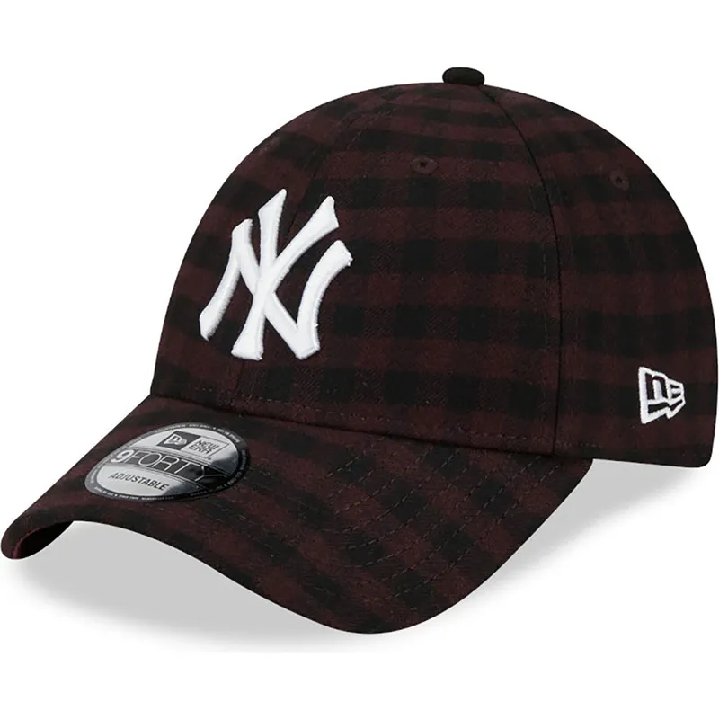lippikset-kaareva-ruskea-saadettava-nauha-9forty-flannel-new-york-yankees-mlb-new-era lippikset-kaareva-ruskea-saadettava-nauha-9forty-flannel-new-york-yankees-mlb-new-era