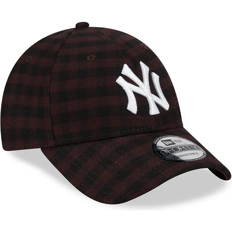 lippikset-kaareva-ruskea-saadettava-nauha-9forty-flannel-new-york-yankees-mlb-new-era lippikset-kaareva-ruskea-saadettava-nauha-9forty-flannel-new-york-yankees-mlb-new-era