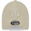 lippikset-kaareva-beige-saadettava-nauha-9forty-wide-cord-new-york-yankees-mlb-new-era