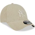 lippikset-kaareva-beige-saadettava-nauha-9forty-wide-cord-new-york-yankees-mlb-new-era