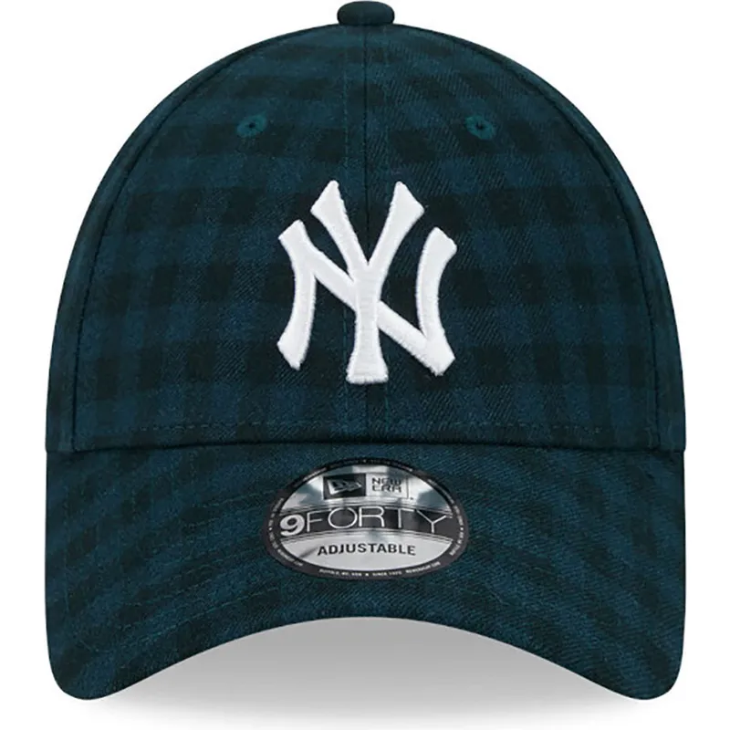 lippikset-kaareva-vihrea-saadettava-nauha-9forty-flannel-new-york-yankees-mlb-new-era