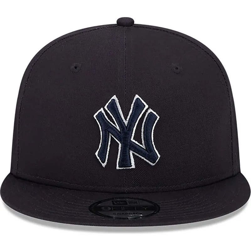 lippikset-littea-laivastonsininen-snapback-9fifty-side-patch-script-new-york-yankees-mlb-new-era