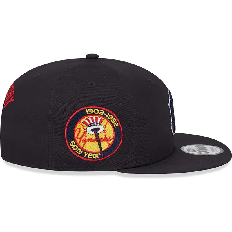 lippikset-littea-laivastonsininen-snapback-9fifty-side-patch-script-new-york-yankees-mlb-new-era