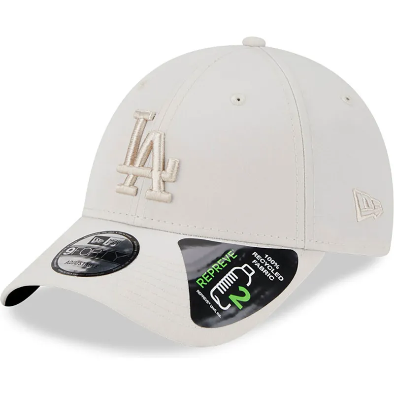 lippikset-kaareva-beige-saadettava-nauha-9forty-repreve-outline-los-angeles-dodgers-mlb-new-era
