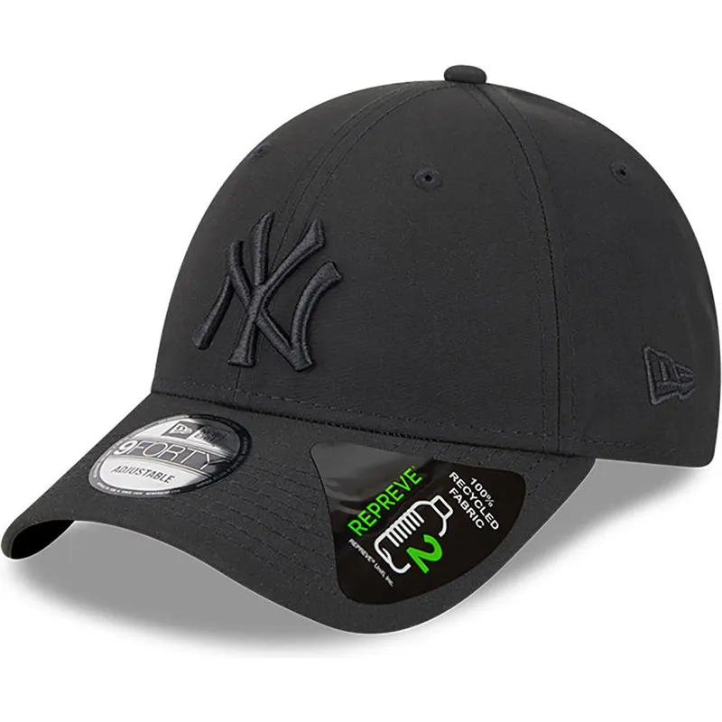 lippikset-kaareva-musta-saadettava-nauha-9forty-repreve-outline-new-york-yankees-mlb-new-era